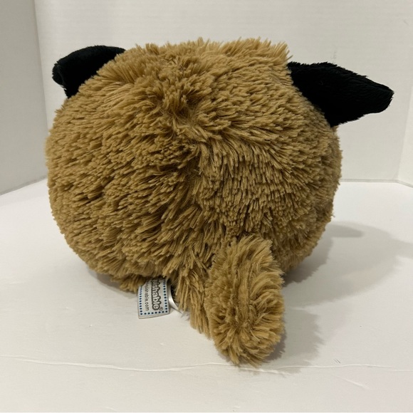 Squishable 2017 Plush Mini Pug Dog Brown Stuffed Animal Puppy 7" - Picture 5 of 5